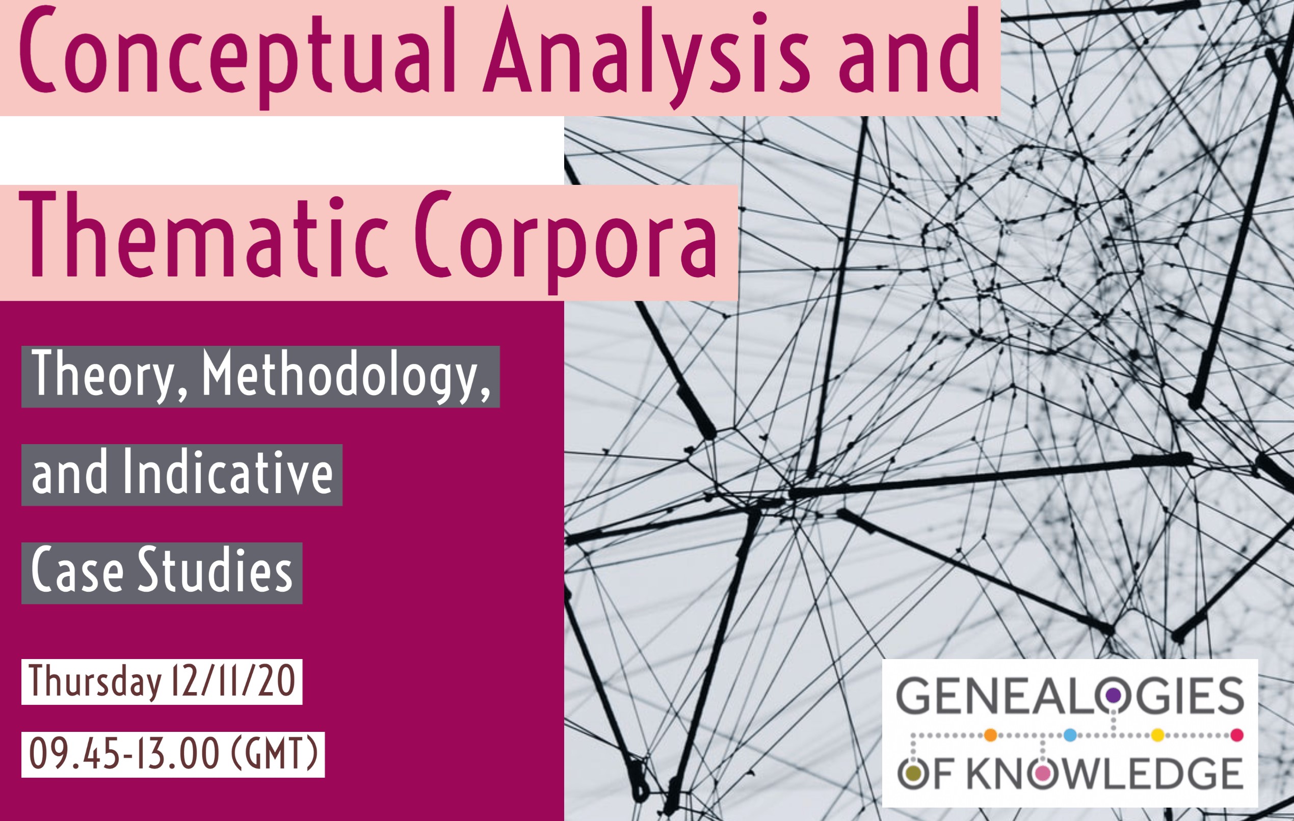Free webinar event: Conceptual Analysis and Thematic Corpora